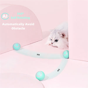 AUTOMATIC ROTATING BALL INTERACTIVE PET TOY